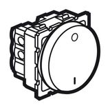 Arteor™ - 1-way double pole switch - 20 AX - 250 V~ - round - 2 modules - White