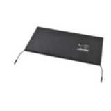 Safety mat black with 2-cable, 1000 x 750 mm dimension