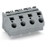 PCB terminal block 6 mm² Pin spacing 12.5 mm gray