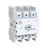 Disconnect Switch, 194U, 30A, Non-Fused, OFF-ON 90°, 3P, DIN Rail Mount