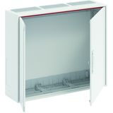 B34 ComfortLine B Wall-mounting cabinet, Surface mounted/recessed mounted/partially recessed mounted, 144 SU, Grounded (Class I), IP44, Field Width: 3, Rows: 4, 650 mm x 800 mm x 215 mm