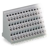 Triple-deck PCB terminal block 2.5 mm² Pin spacing 5 mm gray