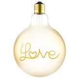 LED Filament Bulb - Globe G125 E27 4.5W 250lm 1800K 330°  - Dimmable - Love