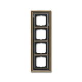 1724-845-500 Cover Frame Busch-dynasty® antique brass anthracite