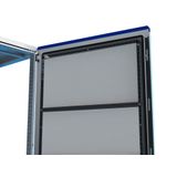 Door-mounting profile for 2 door enclosures with W=1200 mm