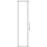 Cable management enclosure 2 door, F6, RAL7032, IP44