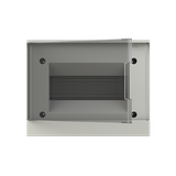 BEW402108 basic E Surface Mounted Transparent Grey Door 8 Module ; BEW402108