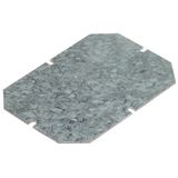 Mounting plate - for boxes 155x110 mm - galvanized steel - 1.5 mm thick