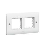 Synergy™ - Carrier plate - for 4 Mosaic modules - 2 gang - White