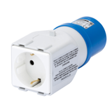 SYSTEM ADAPTOR - FROM INDUSTRIAL TO DOMESTIC IP44 - SOCKET-OUTLET 2P+E 16A 230V ac 50/60HZ - 1 PLUG 2P+E 10/16A GERMAN STD.