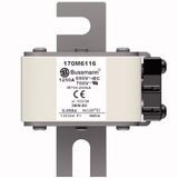 Fuse-link, high speed, 1250 A, AC 690 V, DIN 3, 76 x 92 x 109 mm, aR, DIN, IEC, single indicator