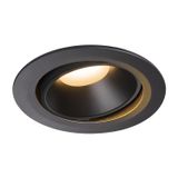 NUMINOS® MOVE DL XL, Indoor LED recessed ceiling light black/black 2700K 55° rotating and pivoting