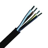 Rubber Insulated and Sheathed Cables H05RR-F2x0,75 black,VDE