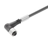 Sensor-actuator Cable (assembled), One end without connector, M12, Num