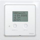 Wireless temperature controller Air+Floor in E-Design55, polar white mat