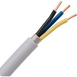 Sheathed cable, 3-core, colour: grey