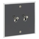 Art d'Arnould universe Double two-way memory or lever switch - crystal