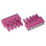 Socket 5-pole Cod. B pink