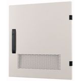 Door to switchgear area, ventilated, L, IP30, HxW=600x1100mm, grey