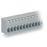 PCB terminal block push-button 2.5 mm² gray