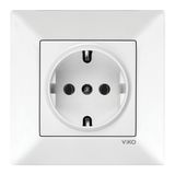 Meridian White (Quick Connection) Earthed Socket