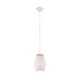 Bidar pendant 1-pc E27 matt white