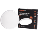SLIM Circular Microwave Sensor LED Lamp 18W 3000K/4000K/6000K 1900Lm 5-15m IP65 IK10 5H-Accumulator 03039 THORGEON