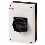 Main switch, 3 pole + N + 1 N/O + 1 N/C, 63 A, STOP function, 90 °, Lockable in the 0 (Off) position, surface mounting