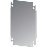 Mounting plate, galvanized, for HxW=250x200mm