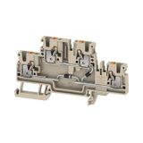 Component terminal block, PUSH IN, 2.5 mm², 500 V, 0.5 A, 1 N 4007, TS