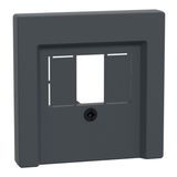 Central plate for TAE/Audio/USB, anthracite, System M