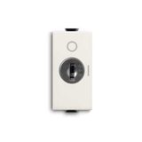 Double-pole switch, 16A - 250V~, with universal key control Key 2-pole switch 2 pole, White - Chiara