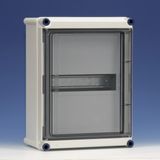 Encl. hinged cover+top head rail 1 slot, closed