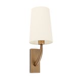 REM OLD GOLD WALL LAMP BEIGE LAMPSHADE