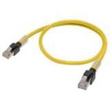 Ethernet patch cable, F/UTP, Cat.6A, LSZH (Yellow), 0.3 m