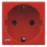 socket 2P+E 16A GER red