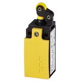 Position switch, Roller lever, Complete unit, 1 N/O, 1 NC, Screw terminal, Yellow, Insulated material, -25 - +70 °C, Short