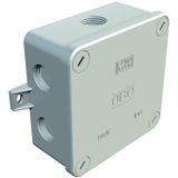 B 9 K Junction box with 3 cable glands 94x94x45