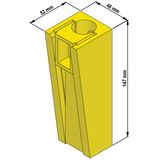 Round cable wedge clamps RKK 05