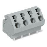 PCB terminal block 4 mm² Pin spacing 7.5 mm gray