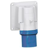 Appliance inlet P17 - IP 44 - 200/250 V~ - 16 A - 2P+E