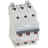 DX³6000 10kA high inlet and low outgoing screw circuit breaker 3P 400V~ - 63A - curve B - 3 modules