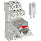CR-M024AC4LS62CV Interface relay, cpl. with socket, function module and holder