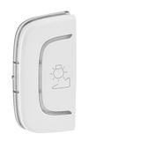 Cover plate Valena Allure - regulation symbol - left-hand side mounting - white