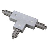 T-coupler for 1-ph-hv track, protection cond. left, silver