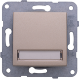 Karre Plus-Arkedia Bronze Illuminated Labeled Buzzer Switch