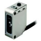 Registration mark sensor, rectangular housing, stainless steel, white