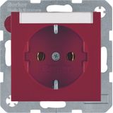 SCHUKO soc. out., S.1/B.3/B.7, red glossy