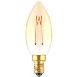 LED Filament Bulb - Candle C35 E14 2.5W 136lm 1800K Gold 330°  - Dimmable
