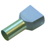 Twin ferrule 0.75/10 gray